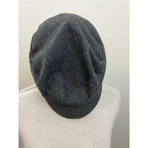 Gray Beret / Newsboy Style Cap Braided Embellishment